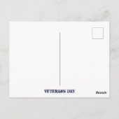 Veteranen Dag & Morse Code Briefkaart (Achterkant)