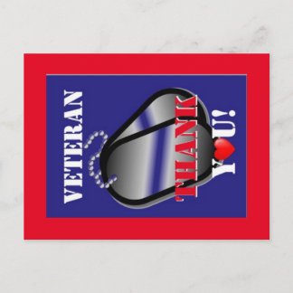 Veteranen Dank u Briefkaart