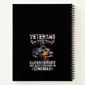 Veteranen Omdat Superhelden Bezig in Bioscopen Notitieboek (Achterkant)