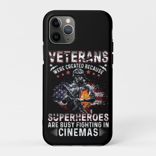 Veteranen omdat superhelden bezig zijn in Cinemas Case-Mate iPhone Case (Achterkant)