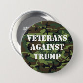Veteranen tegen de Button van Trump (Voorkant /achterkant)