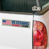 Veteranen tegen de politiek van Trump Bumpersticker (Op Truck)