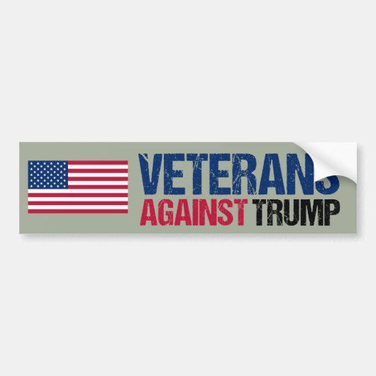 Veteranen tegen de politiek van Trump Bumpersticker (Voorkant)