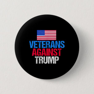 Veteranen tegen Donald Trump Ronde Button 5,7 Cm
