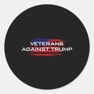 Veteranen tegen Trump - Anti-Trump Ronde Sticker