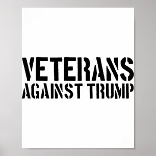 Veteranen Tegen Trump Anti-trump Veteranen Tegen Poster