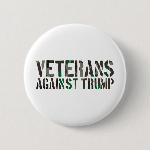 Veteranen Tegen Trump Anti-trump Veteranen Tegen Ronde Button 5,7 Cm