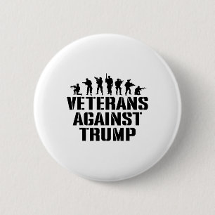 Veteranen Tegen Trump Anti-trump Veteranen Tegen Ronde Button 5,7 Cm