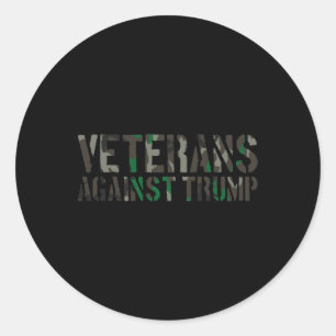 Veteranen Tegen Trump Anti-trump Veteranen Tegen Ronde Sticker