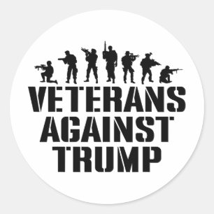 Veteranen Tegen Trump Anti-trump Veteranen Tegen Ronde Sticker
