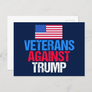 Veteranen tegen Trump Blue Briefkaart