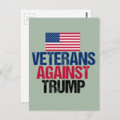 Veteranen tegen Trump Briefkaart (Voorkant / Achterkant)
