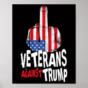 Veteranen tegen Trump Militair Vets Anti Trump  Poster