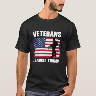Veteranen tegen Trump militaire dierenarts Amerika T-shirt