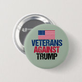 Veteranen tegen Trump Ronde Button 5,7 Cm (Voorkant /achterkant)