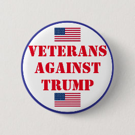 Veteranen tegen Trump Ronde Button 5,7 Cm
