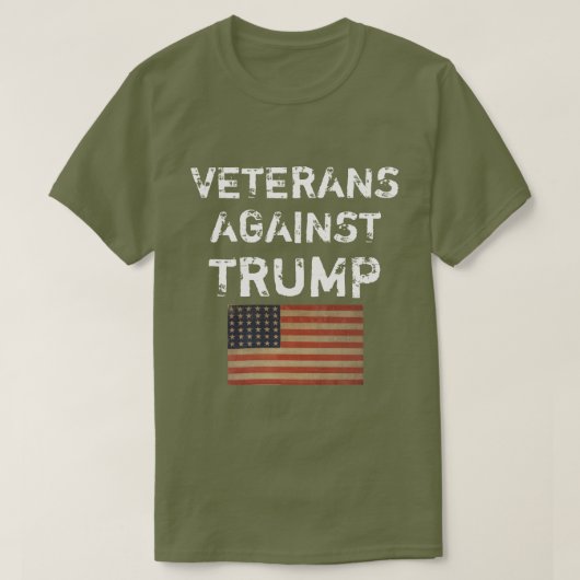 Veteranen tegen Trump T-shirt (Design voorkant)