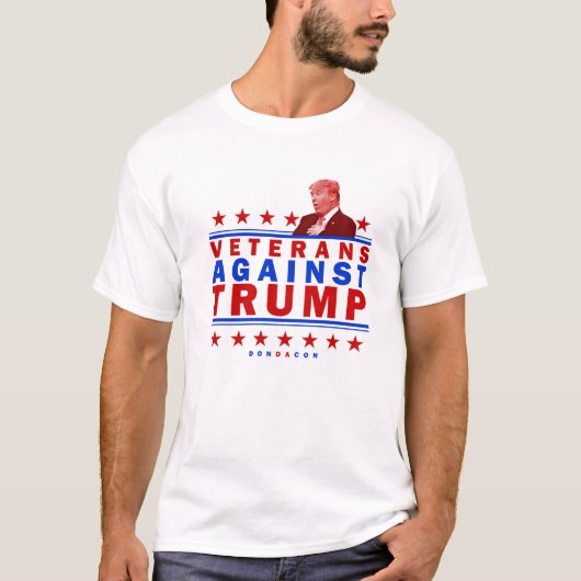 Veteranen tegen Trump T-shirt (Voorkant)