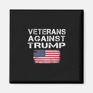 Veteranen Tegen Trump T-shirt Militair Vets Tegen Magneet