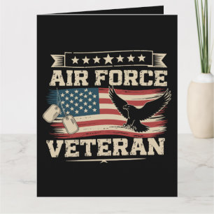 Veteranen US Air Force Amerikaanse Vlag Amerika Kaart