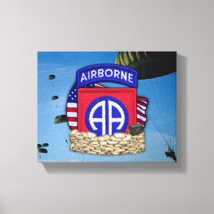 veteranen van de luchtdivisie veteranen veteranen canvas afdruk