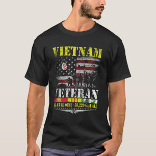 Veteranen van de Vietnamese  vlag T-shirt