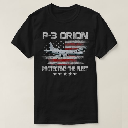 veteranen van het ASW-vliegtuig P3 Orion Sub Hunt T-shirt (Design voorkant)