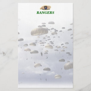 Veteranen van het leger van Airborne Rangers Briefpapier