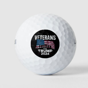 Veteranen van pa Grandpa voor Trump 2024 Amerikaan Golfballen