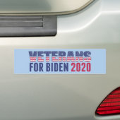 Veteranen voor Biden 2020 Bumpersticker (Op auto)