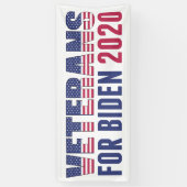 Veteranen voor Biden 2020 Spandoek (Verticaal)
