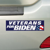 Veteranen voor Biden 2024 Bumpersticker (Op auto)