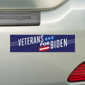 Veteranen voor Biden 2024 Bumpersticker (Op auto)