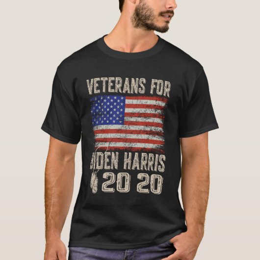 Veteranen voor Biden Harris 2020 T-shirt (Voorkant)