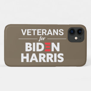 Veteranen voor Biden Harris Custom Text Brown Tan iPhone 11 Hoesje