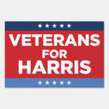 Veteranen voor Harris 24 x 36 yard teken