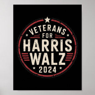 Veteranen voor Harris Waltz Wheimer 2024 American Poster