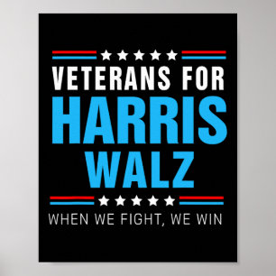 Veteranen voor Harris Wheimer 2024 als we vechten Poster