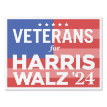Veteranen voor Harris Yard Sign