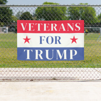 Veteranen voor Trump 2024 | Republikeins stemrecht Spandoek