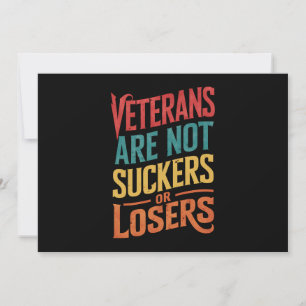Veteranen zijn geen sukkels of verliezers Trump st Kaart