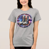 Veteranen zijn superhelden Tri-Blend shirt (Voorkant)