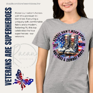 Veteranen zijn Superhelden Tri-Blend Shirt