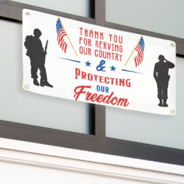 Veteranendag Bedankt voor uw dienst Patriottisch Spandoek
