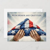 Veteranendag - Eer iedereen die heeft gediend Briefkaart (Voorkant / Achterkant)