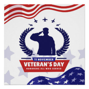 Veteranendag - Eer iedereen die heeft gediend Perfect Poster
