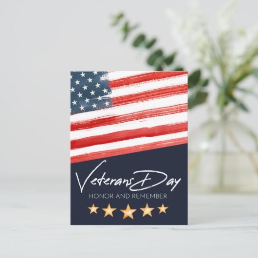 Veteranendag Feestdagenkaart (Staand voorkant)