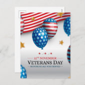 Veteranendag Feestdagenkaart (Voorkant / Achterkant)