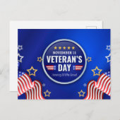 Veteranendag Feestdagenkaart (Voorkant / Achterkant)