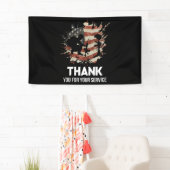 Veteranendag - Hartelijk dank voor uw service Spandoek (Insitu)